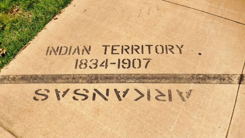 Indian Territory Line, 1834-1907 image. Click for full size.