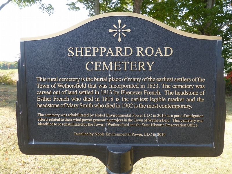 Sheppard Road Cemetery Marker image. Click for full size.