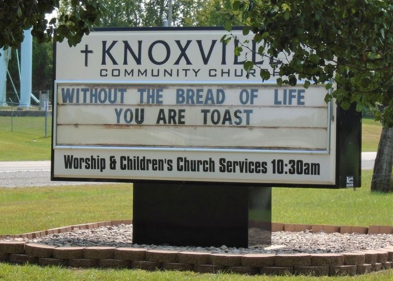Knoxville Community Church Sign image. Click for full size.