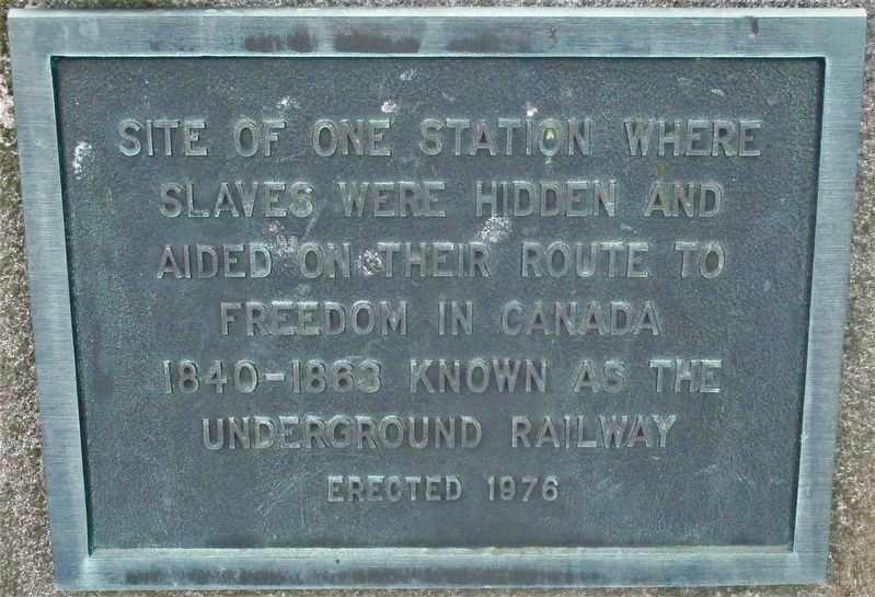 West Elkton Underground Railroad Station Marker image. Click for full size.
