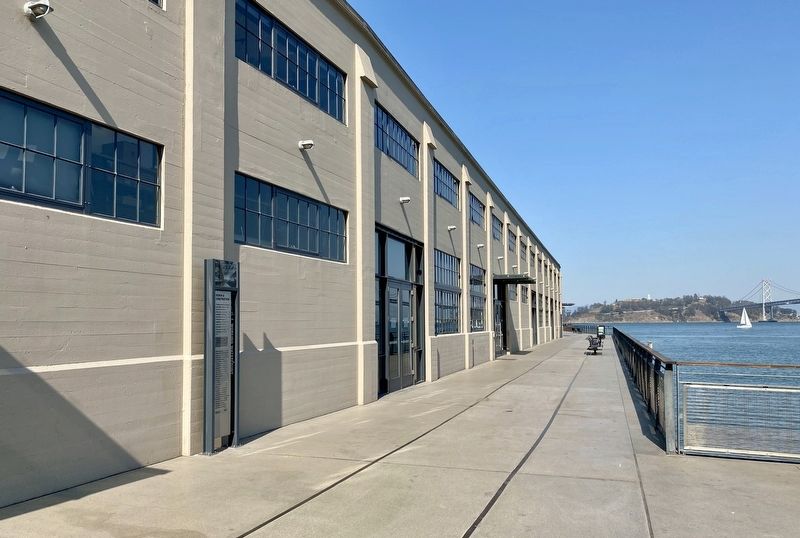 Pier 1: Design and Construction Marker - wide view. Click for full size. Pier 1: Design and Construction Marker - wide view image. Click for full size.