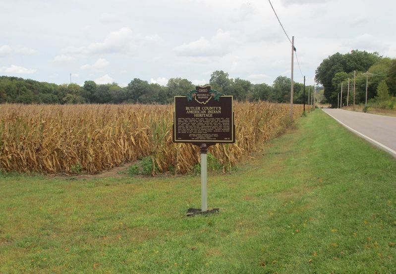 Butler County's American Indian Heritage side of the marker image. Click for full size.