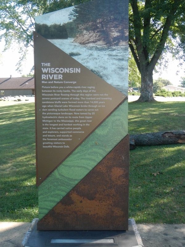The Wisconsin River Marker image. Click for full size.