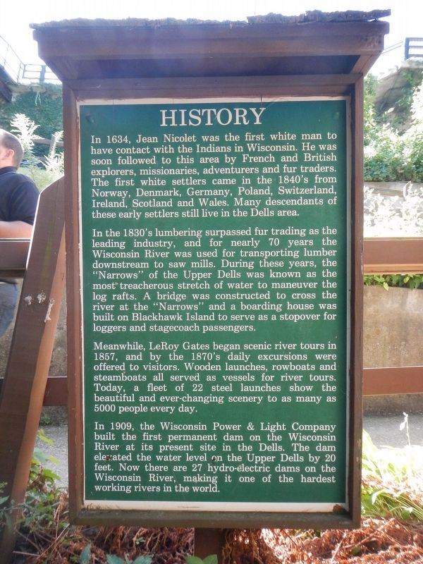 History of the Wisconsin Dells Marker image. Click for full size.