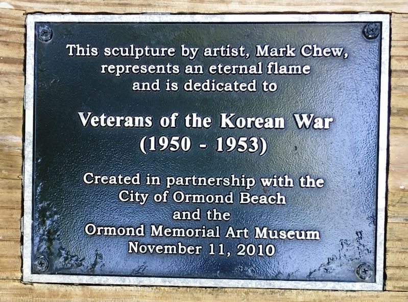 Veterans of the Korean War Marker image. Click for full size.