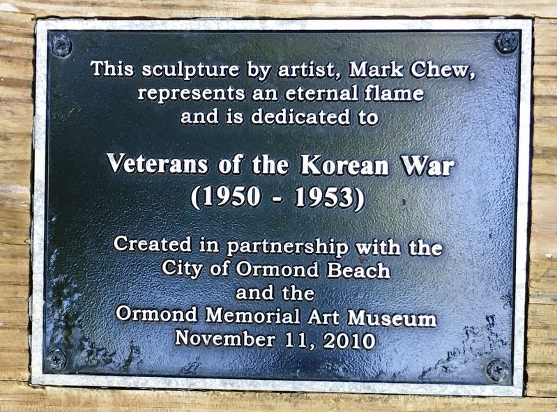 Veterans of the Korean War Marker. Click for full size. Veterans of the Korean War Marker image. Click for full size.