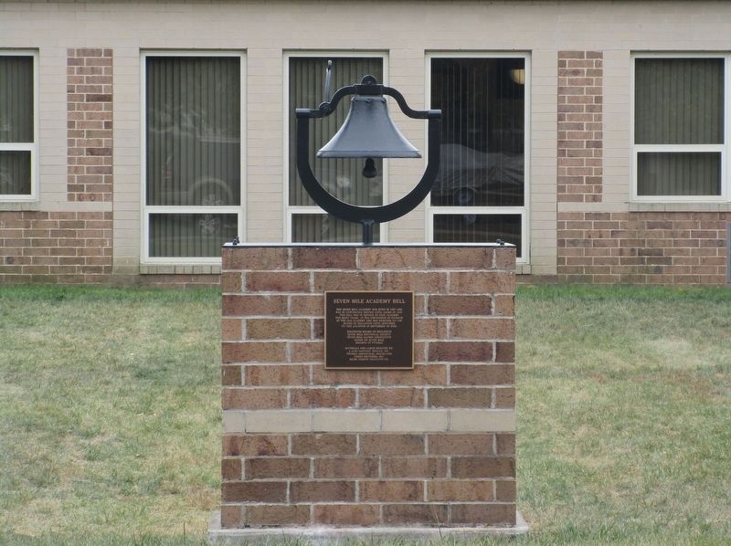 Seven Mile Academy Bell Marker image. Click for full size.