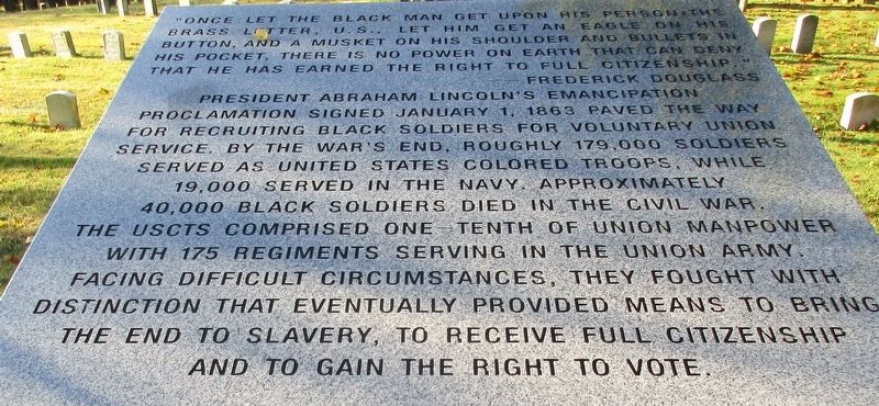 United States Colored Troops Marker. Click for full size. United States Colored Troops Marker image. Click for full size.