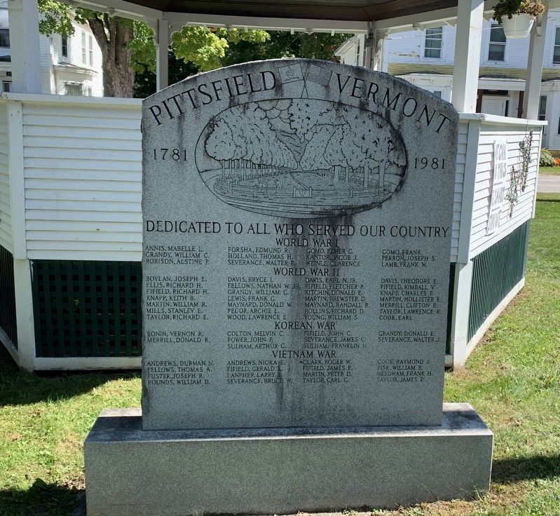 Pittsfield Vermont Honor Roll image. Click for full size.