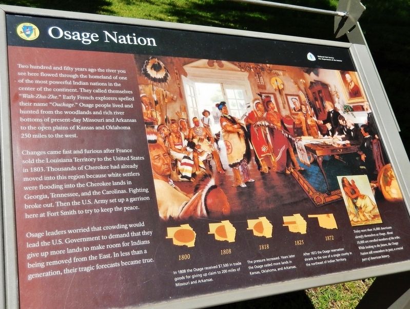 Osage Nation Marker image. Click for full size.