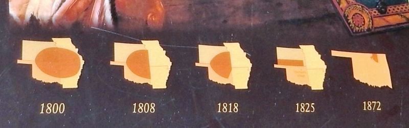 Marker detail: Shrinking Osage Territory in the 19th Century image. Click for full size.