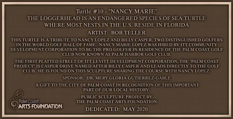 Turtle #10 - "Nancy Marie" Marker image. Click for full size.