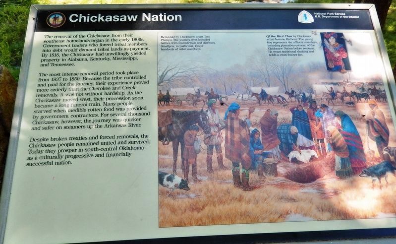 Chickasaw Nation Marker image. Click for full size.