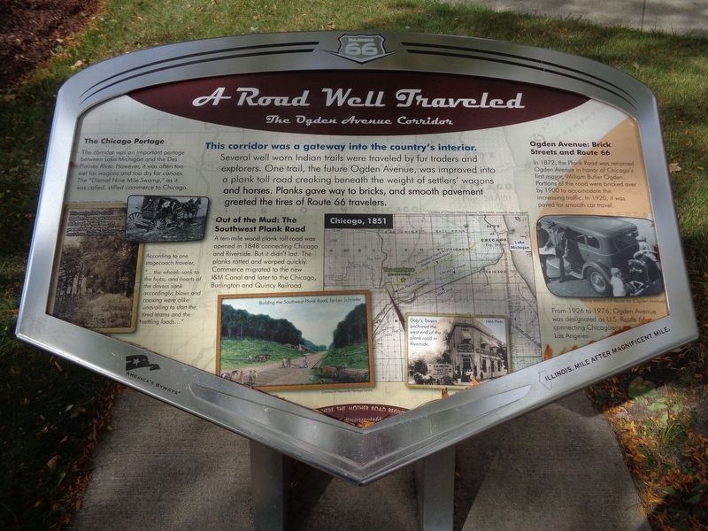 A Road Well Traveled Marker. Click for full size. A Road Well Traveled Marker image. Click for full size.