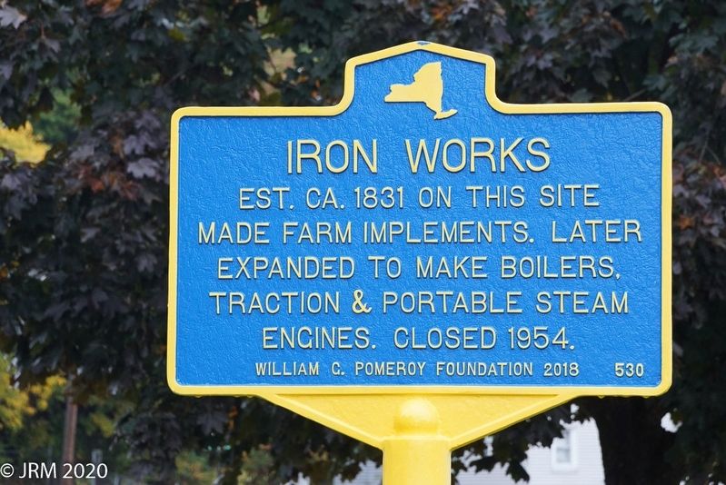 Iron Works Marker image. Click for full size.