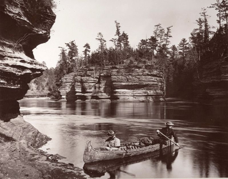 Wisconsin Dells by H.H. Bennett image. Click for full size.