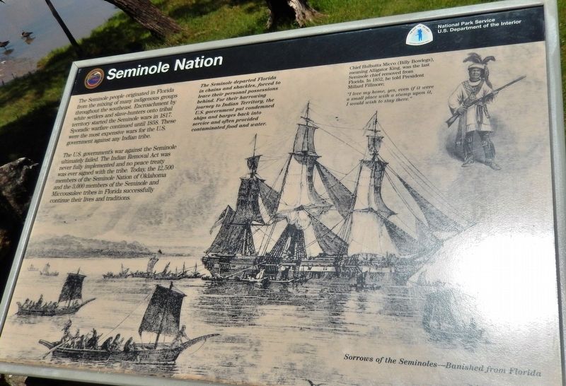 Seminole Nation Marker image. Click for full size.