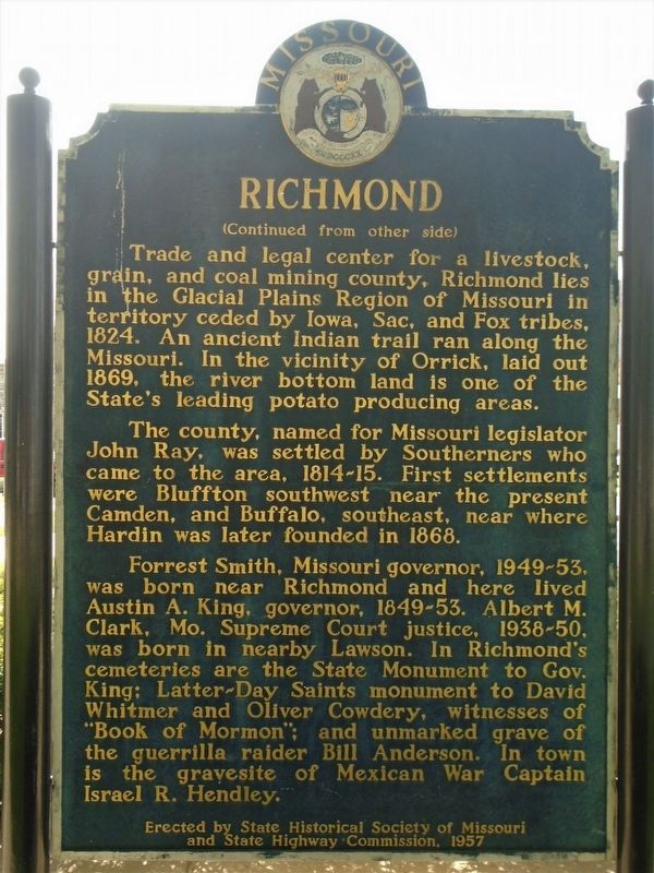 Richmond Marker (Side B) image. Click for full size.