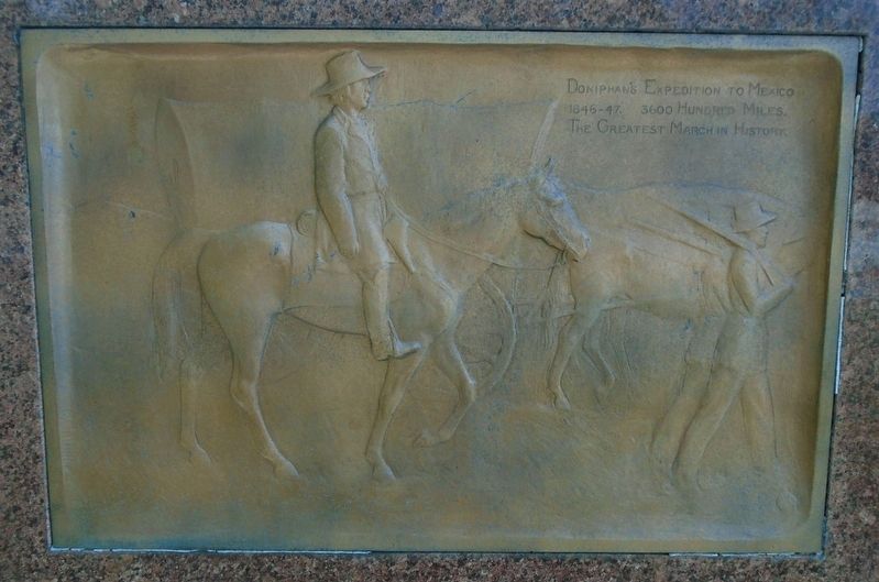 Doniphan Bas Relief Marker - Mexico March image. Click for full size.