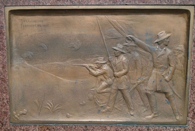 Doniphan Bas Relief Marker - Sacramento March image. Click for full size.
