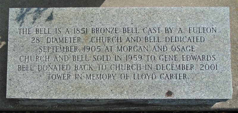 Tipton Methodist Church Bell Marker image. Click for full size.