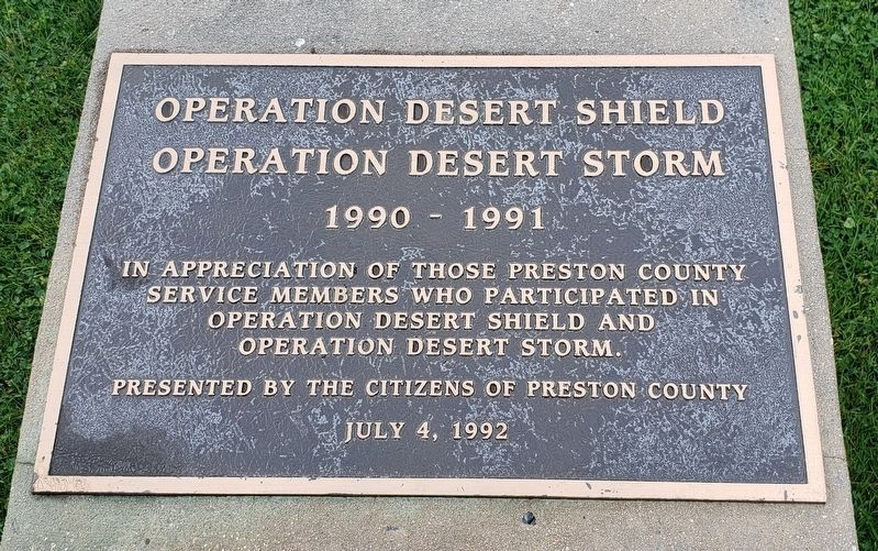 Operation Desert Shield Marker image. Click for full size.