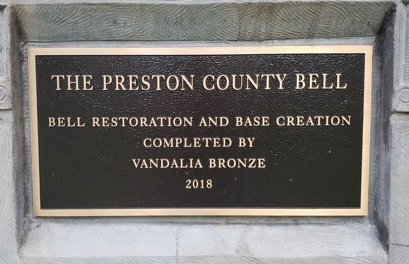 The Preston County Bell Marker image. Click for full size.