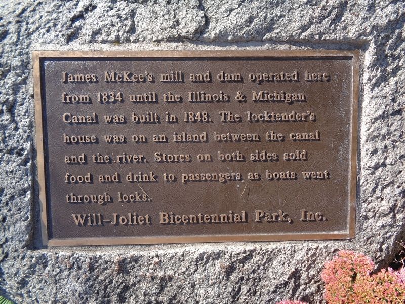 James McKee's Mill and Dam Marker image. Click for full size.