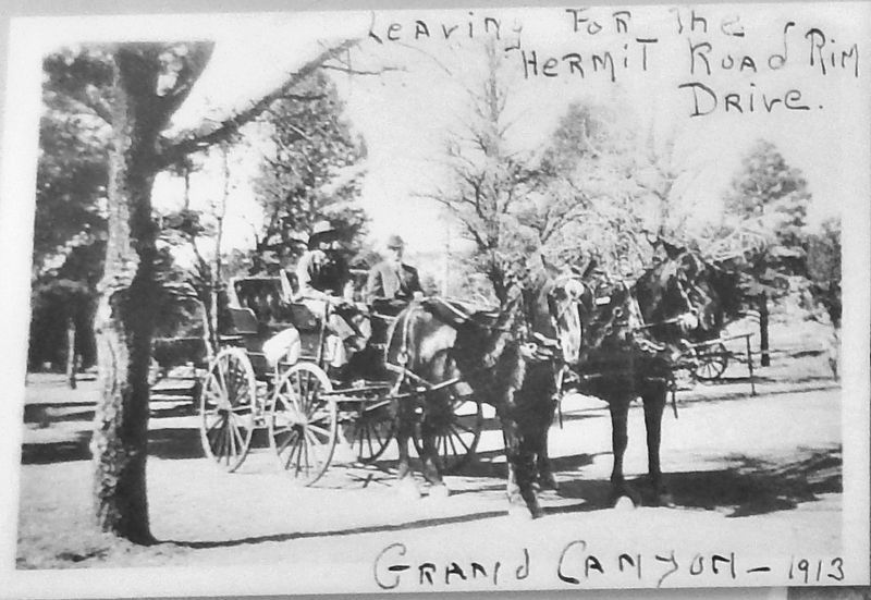 Marker detail: Buggy Rides to Hopi Hill, 1913 image. Click for full size.