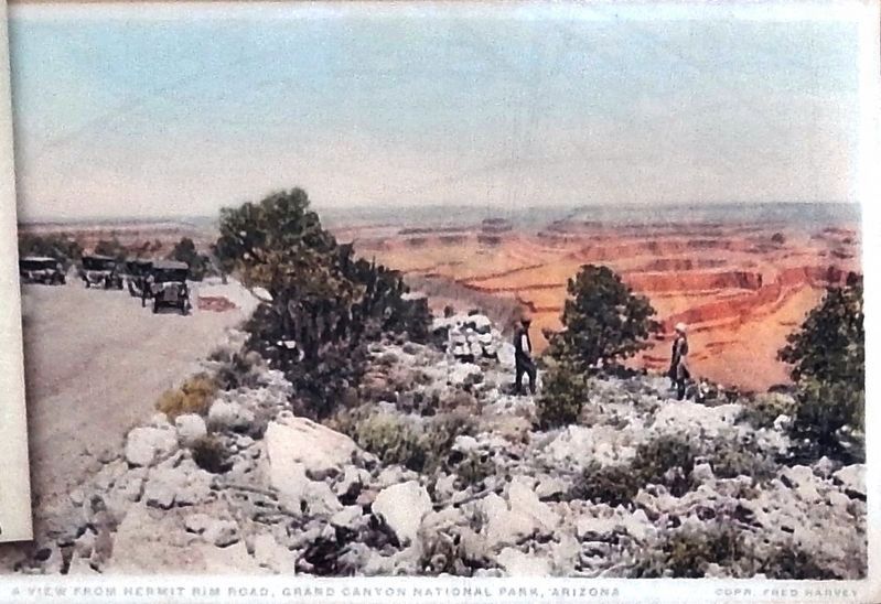 Marker detail: Vintage view from Hermit Rim Road image. Click for full size.