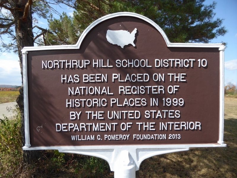 Northrup Hill School District 10 Marker image. Click for full size.