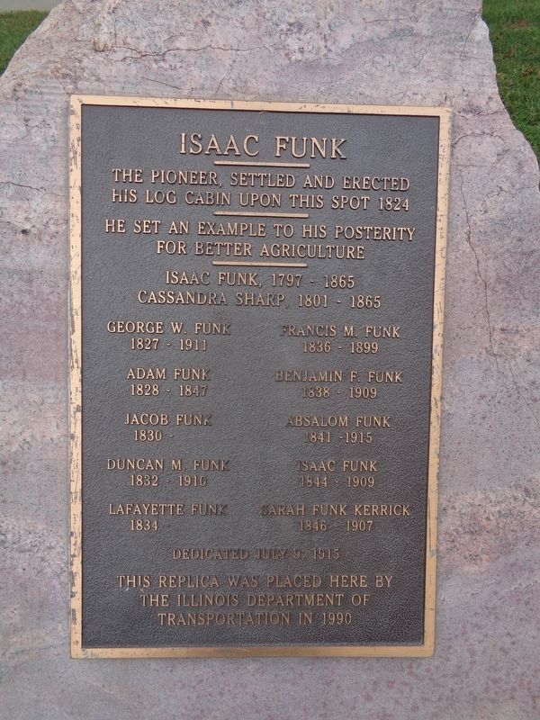 Isaac Funk Marker image. Click for full size.
