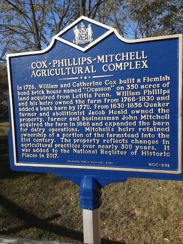 Cox-Phillips-Mitchell Agricultural Complex Marker image. Click for full size.