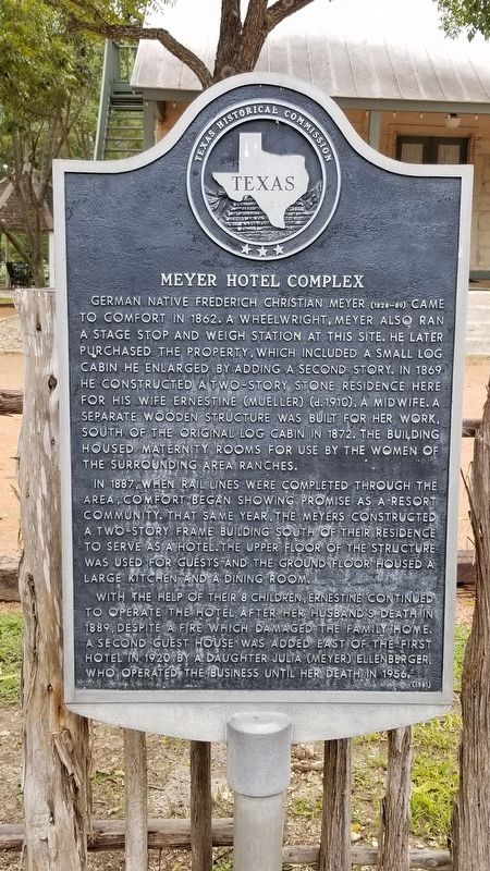 Meyer Hotel Complex Marker image. Click for full size.