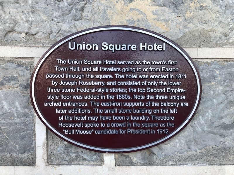 Union Square Hotel Marker image. Click for full size.