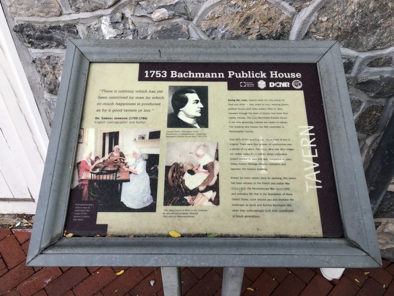 1753 Bachmann Publick House Marker image. Click for full size.