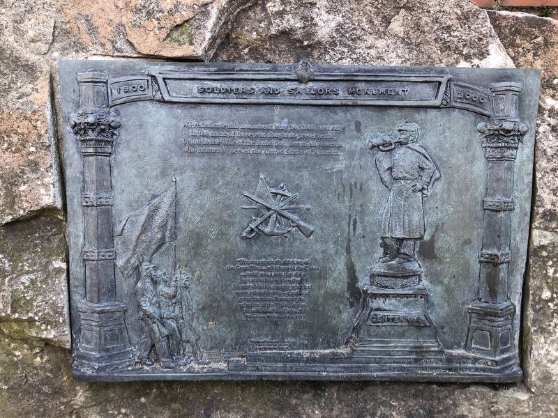 Soldiers and Sailors Monument Plaque image. Click for full size.