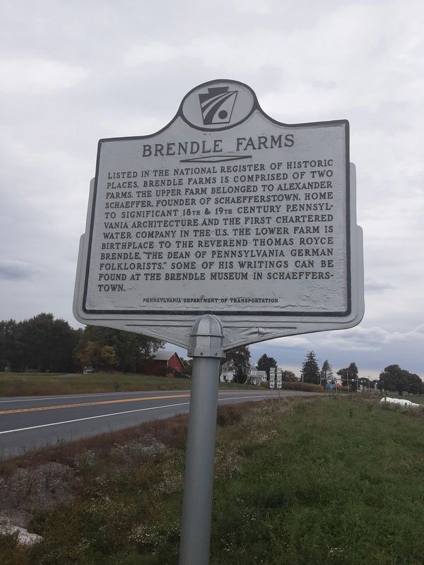 Brendle Farms Marker image. Click for full size.