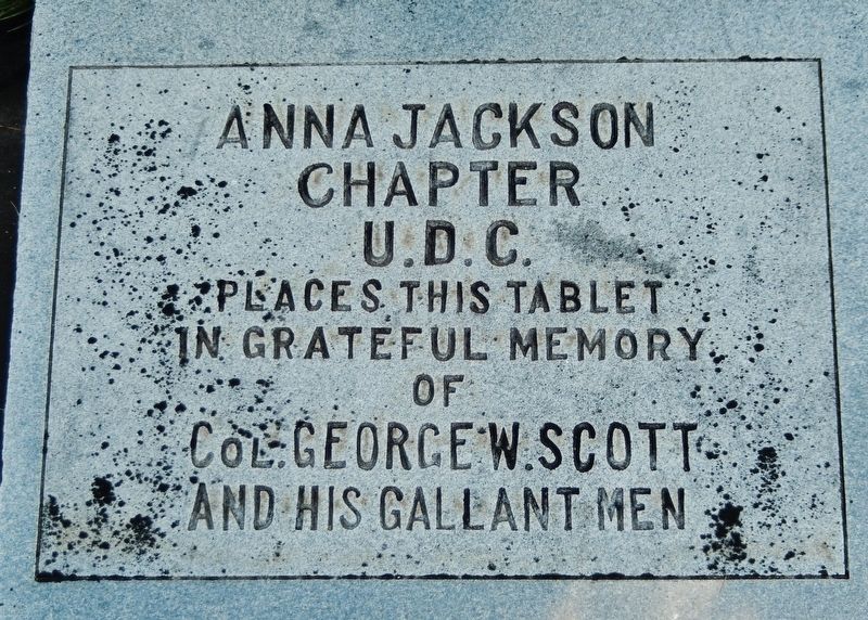 Anna Jackson Chapter U.D.C. Tablet image. Click for full size.