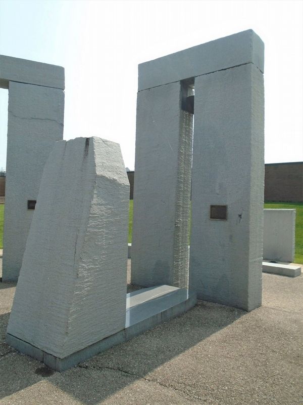 The Analemma Marker Below the Analemma Plate on the South Trilithon. Click for full size. The Analemma Marker Below the Analemma Plate on the South Trilithon image. Click for full size.