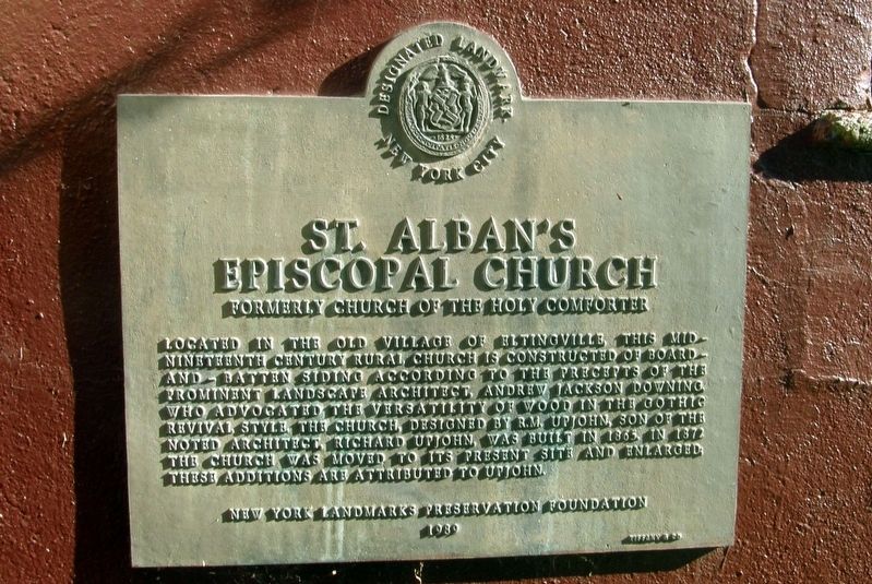 St. Alban’s Episcopal Church plaque image. Click for full size.