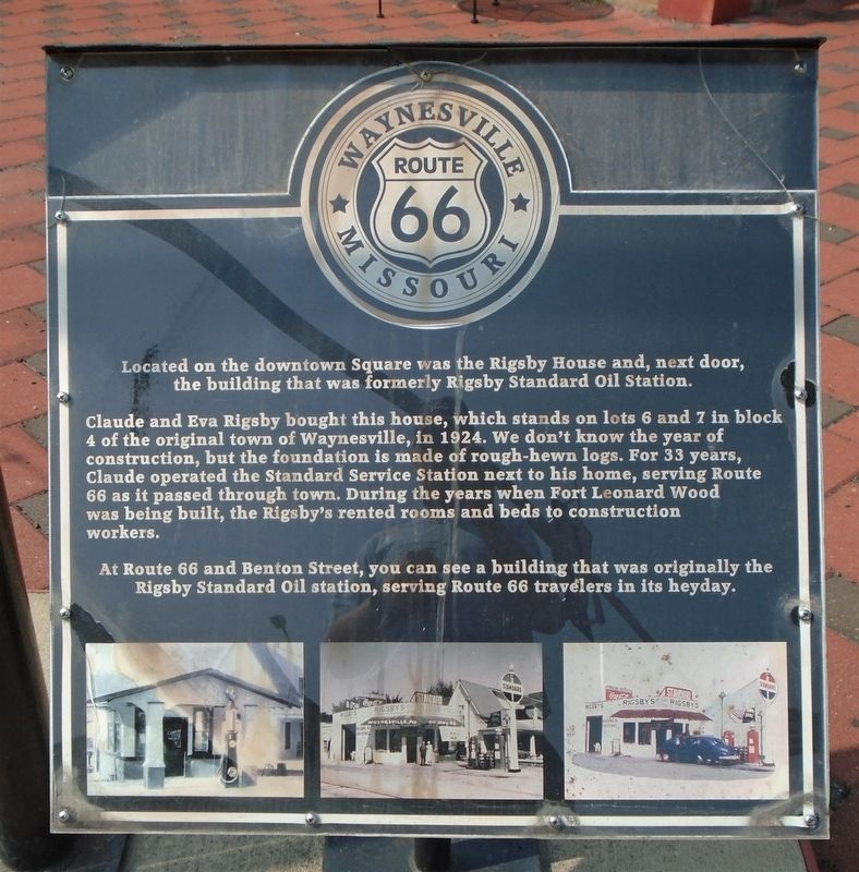 Rigsby House and Standard Oil Station Marker image. Click for full size.