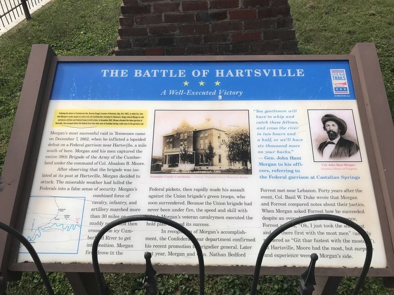 The Battle of Hartsville Marker image. Click for full size.
