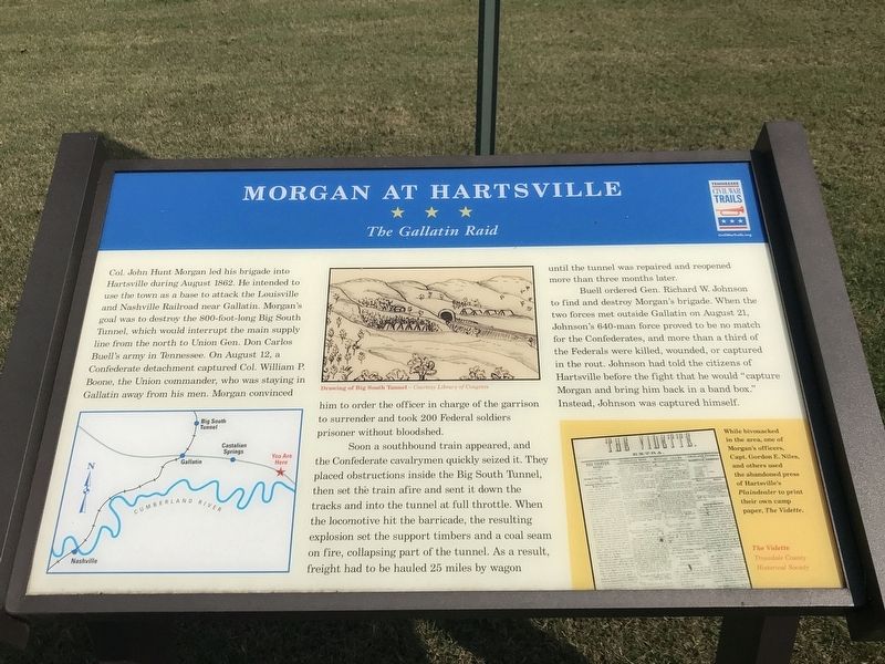 Morgan at Hartsville Marker image. Click for full size.