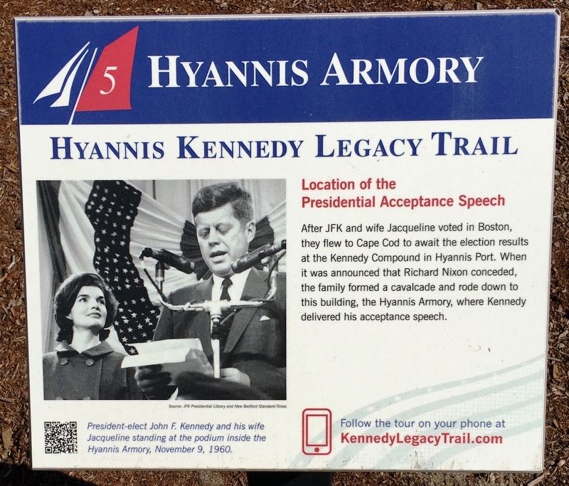 Hyannis Armory Marker image. Click for full size.