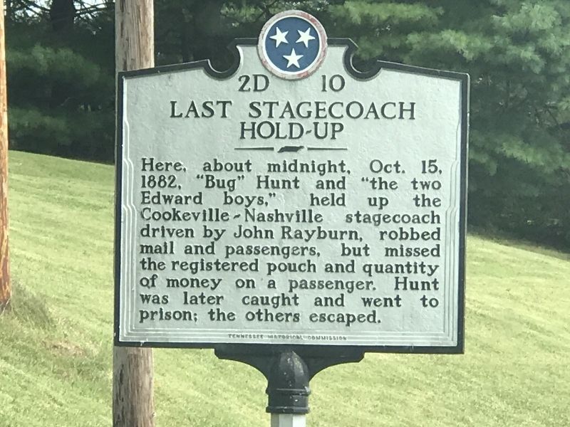 Last Stagecoach Hold-Up Marker image. Click for full size.