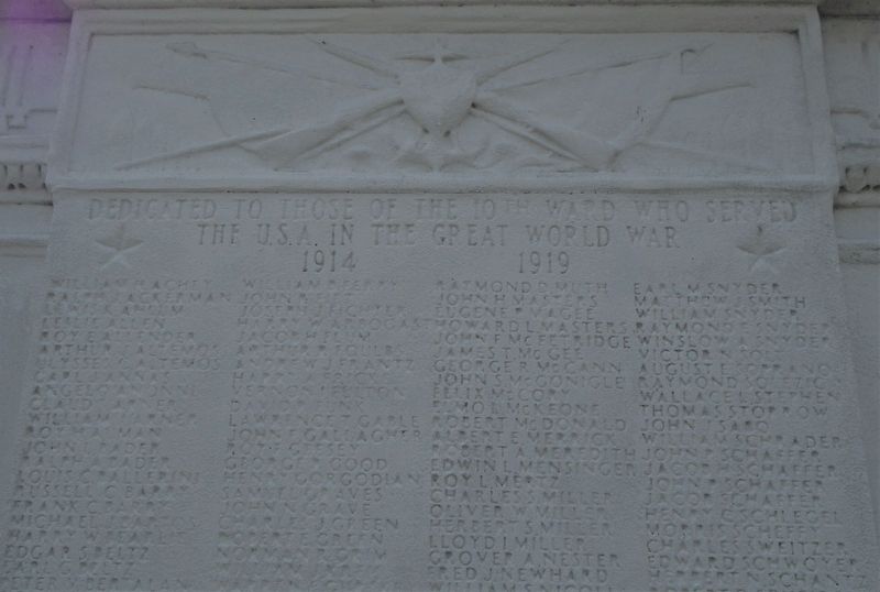 World War Memorial Detail image. Click for full size.