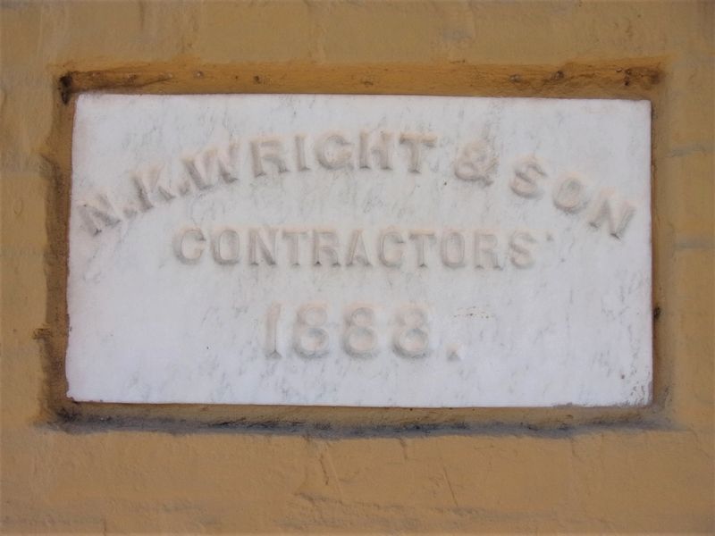 Old Cumberland Hill School cornerstone image. Click for full size.