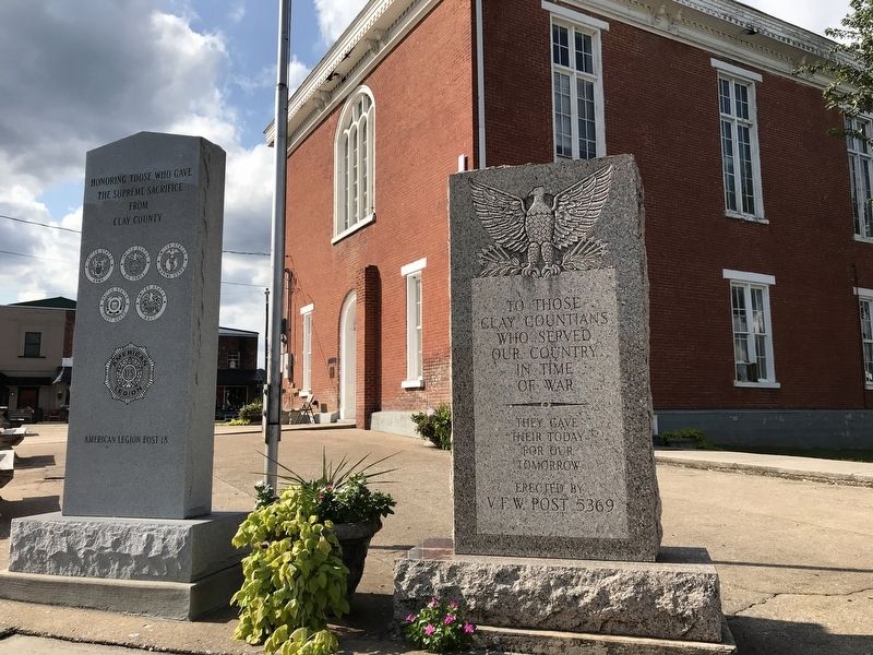 Clay County Veterans Monument image. Click for full size.