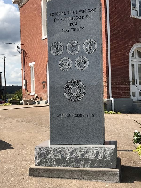 Clay County Veterans Memorial image. Click for full size.